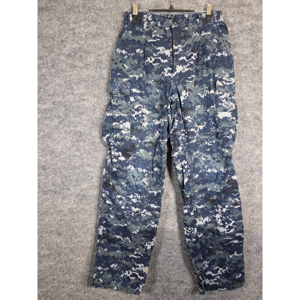 US Navy NWU Type I Pants Mens Small Regular Blue Digital Camo Cargo Trouser